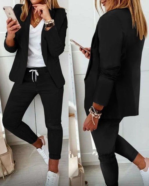 Conjunto Sofia – Blazer Feminino com Bolsos + Calça Elegante