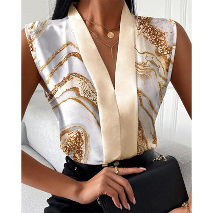 Inês, blusa  Estampada  Casual Chic e Confortável