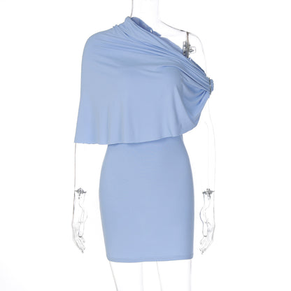 Vestido Justo Elegante de Cor Sólida – Silhueta Feminina e Sofisticada