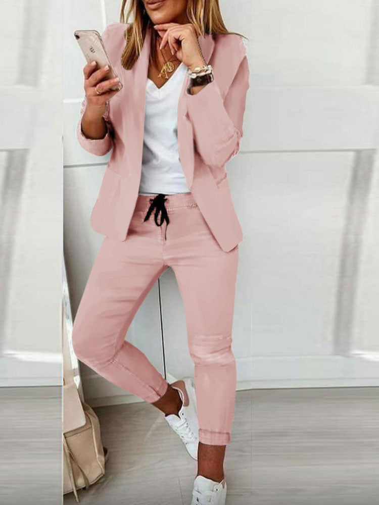 Conjunto Sofia – Blazer Feminino com Bolsos + Calça Elegante