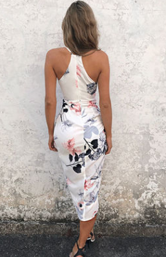 Vestido Floral Feminino com Alças Finas (Espaguete) – Leve e Romântico