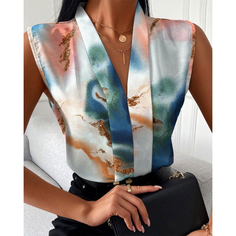 Inês, blusa  Estampada  Casual Chic e Confortável
