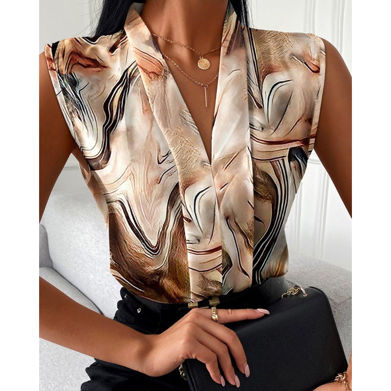 Inês, blusa  Estampada  Casual Chic e Confortável